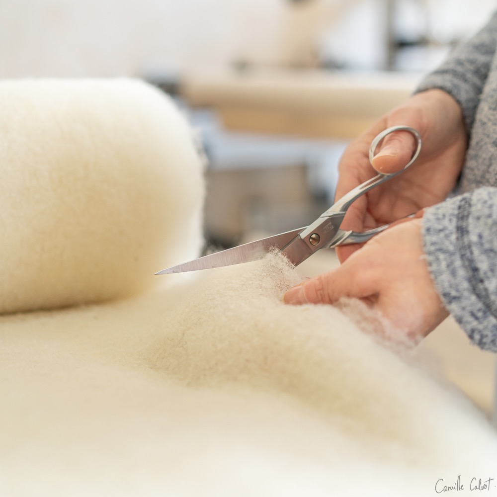 Laine cardée en nappe