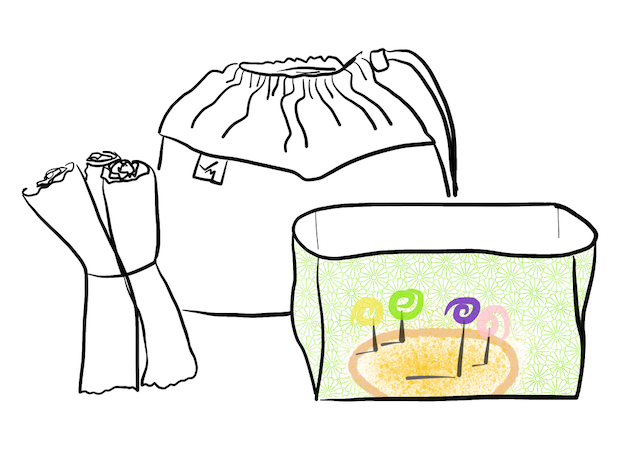 Ensemble panier et lingettes cadeau naissance