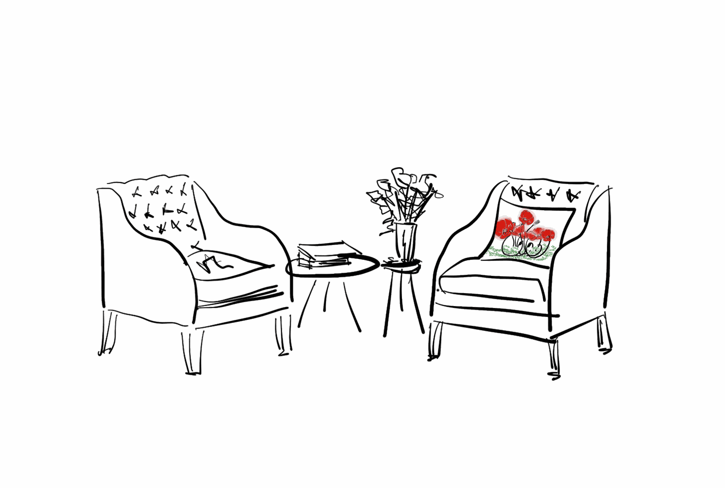 Housse de coussin - Espace détente