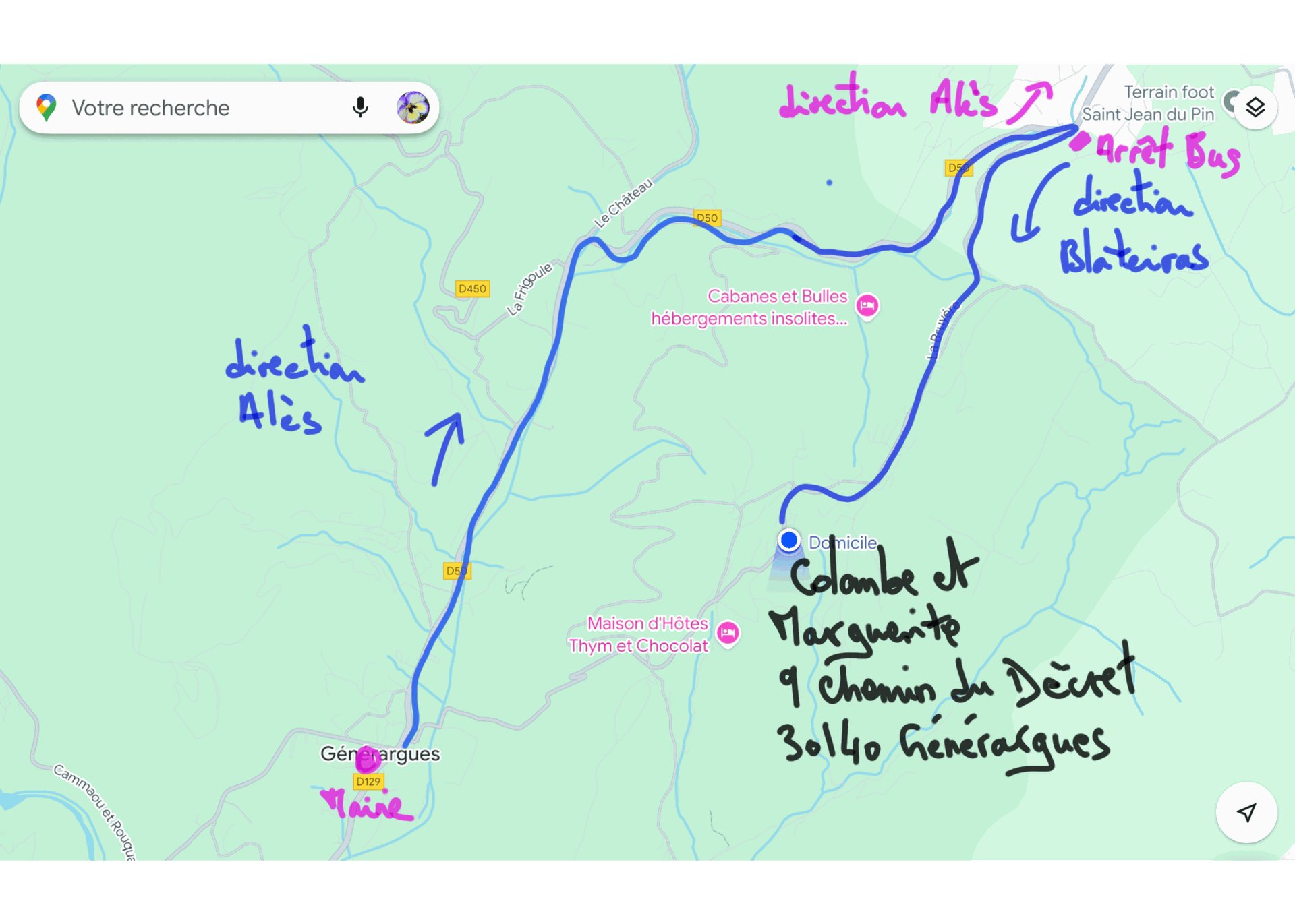 Plan d'accès facile