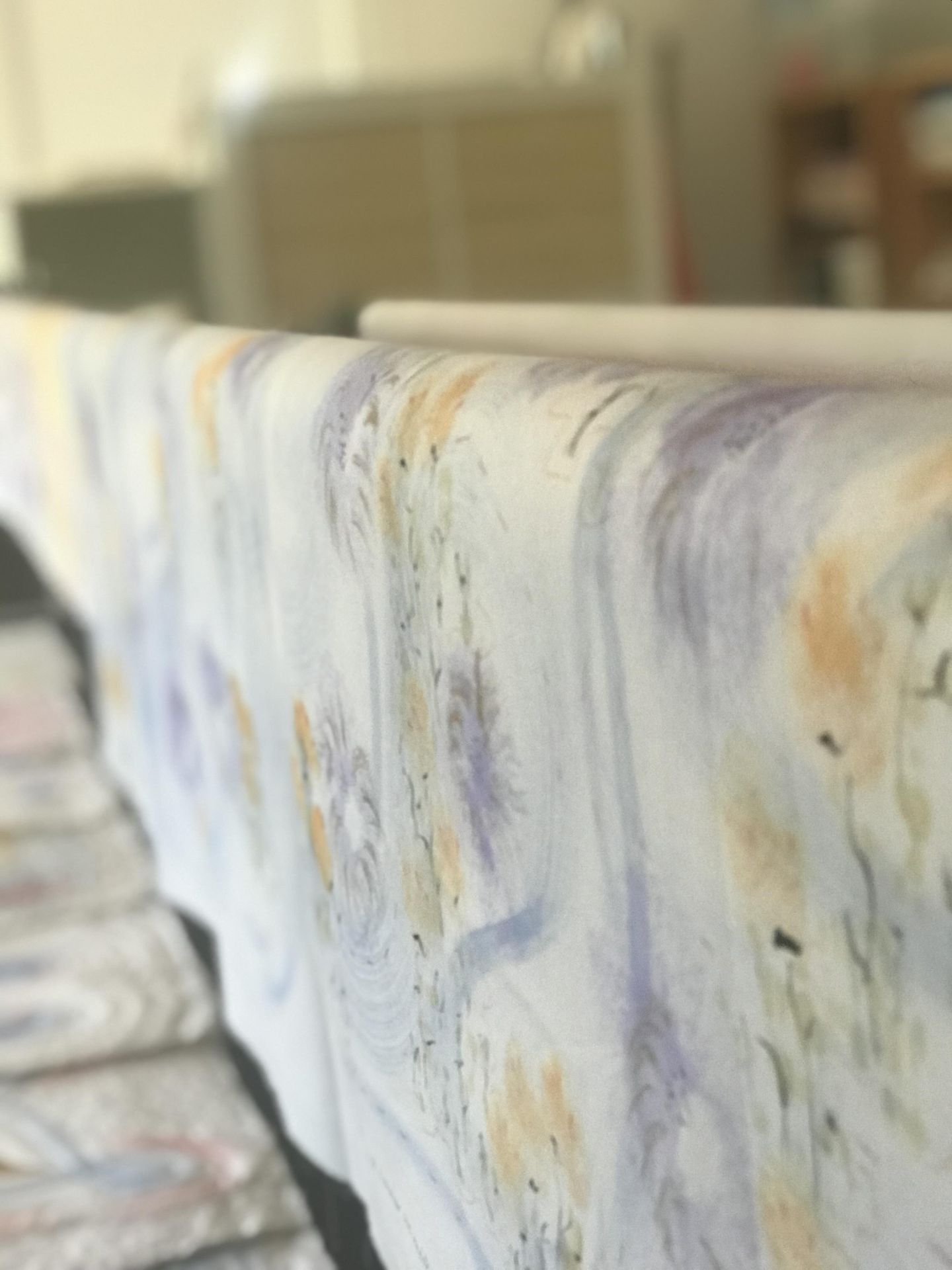 Dessin à l'encre sur toile