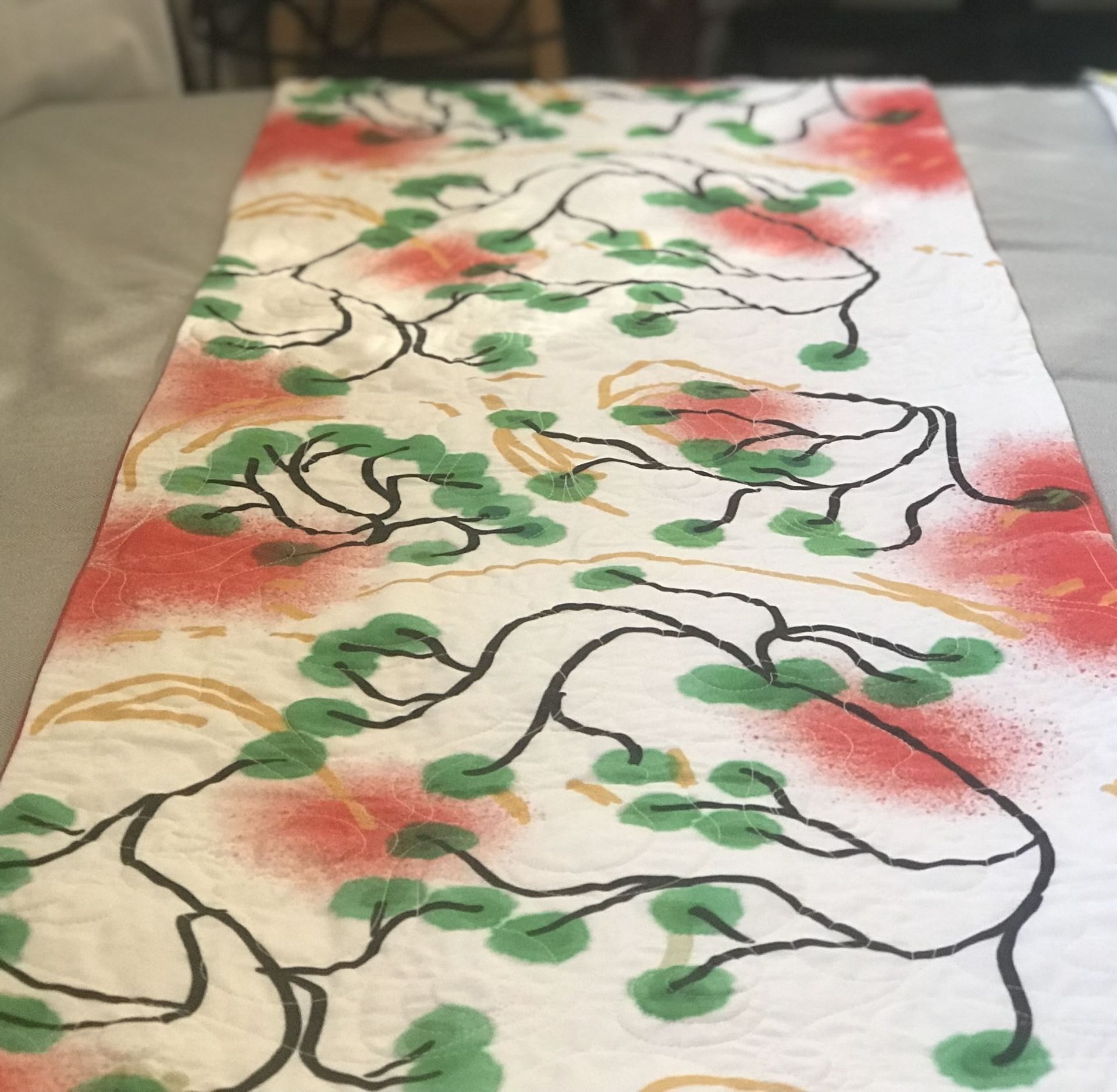 Pied de lit matelassé coton